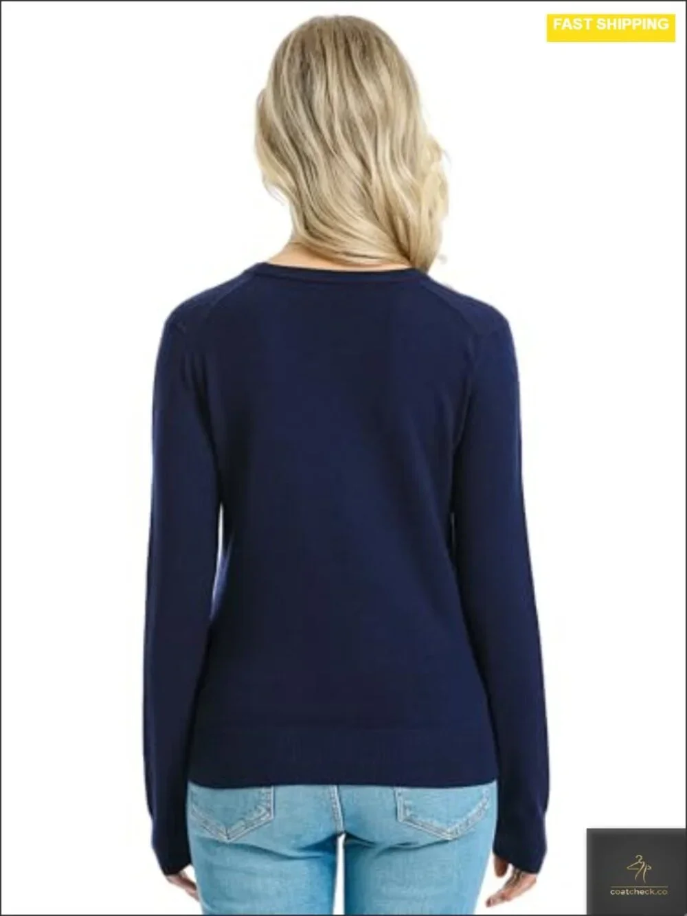 Soft Viscose-Blend Knit Long Sleeve V-Neck Pullover Sweater